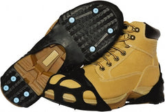 Duenorth - Size 11-13.5, (Women's Size 11-12.5) Strap-On Cleat - Tungsten Carbide Spike Traction, Black - Exact Tooling
