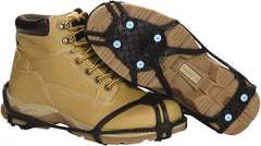 Duenorth - Size L, (Women's Size L) Strap-On Cleat - Tungsten Carbide Spike Traction, Black - Exact Tooling