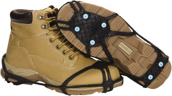 Duenorth - Size S, (Women's Size S) Strap-On Cleat - Tungsten Carbide Spike Traction, Black - Exact Tooling