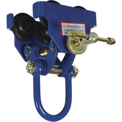 Vestil - 1 Ton Capacity Quick Install Manual Trolley - 3" to 5" Flange Width - Exact Tooling