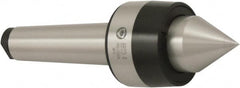 Bison - MT6 Morse Taper Shank, 90mm Head Diam, Live Center - 3,000 Max RPM, 60.5mm Point Diam, 2.46" Point Len, 3,086 Lb Max Workpc, Standard Point - Exact Tooling