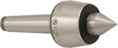 Bison - MT5 Morse Taper Shank, 85mm Head Diam, Live Center - 2,500 Max RPM, 40mm Point Diam, 1.73" Point Len, 4,190 Lb Max Workpc, Standard Point - Exact Tooling