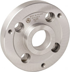 Bison - Adapter Back Plate for 6" Diam Bison Set-Tru Lathe Chucks - A1/A2-6 Mount, 42mm Through Hole Diam - Exact Tooling