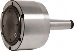 Bison - Adapter Back Plate for 4" Diam Bison Set-Tru Lathe Chucks - 3MT Mount - Exact Tooling