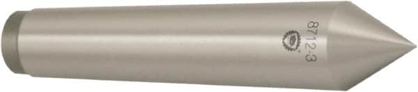 Bison - 2.51" Head Diam, Standard Point Solid Dead Center - 6MT Morse Taper, 18mm Point Diam - Exact Tooling