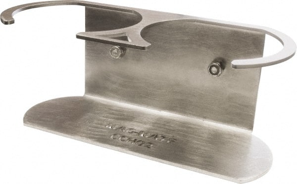 Mag-Mate - 82 Lb Max Pull Force, 3/8" Overall Height, 2.63" Diam, Ceramic Cup Magnet - Magnetic Style, 3-3/8" Clamp Opening, Chrome Plated - Exact Tooling