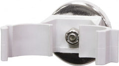 Mag-Mate - 42.5 Lb Max Pull Force, 1-13/32" Overall Height, 1.41" Diam, Ceramic Cup Magnet - Magnetic Style, 3/4" Clamp Opening, Chrome Plated - Exact Tooling