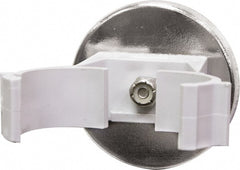 Mag-Mate - 19 Lb Max Pull Force, 2-1/32" Overall Height, 2.03" Diam, Ceramic Cup Magnet - Magnetic Style, 1" Clamp Opening, Chrome Plated - Exact Tooling