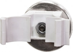 Mag-Mate - 7 Lb Max Pull Force, 1-1/4" Overall Height, 1.24" Diam, Ceramic Cup Magnet - Magnetic Style, 1/2" Clamp Opening, Chrome Plated - Exact Tooling