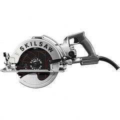 Skilsaw - 15 Amps, 8-1/4" Blade Diam, 4,700 RPM, Electric Circular Saw - 120 Volts, 8' Cord Length, 7/8" Arbor Hole, Left Blade - Exact Tooling