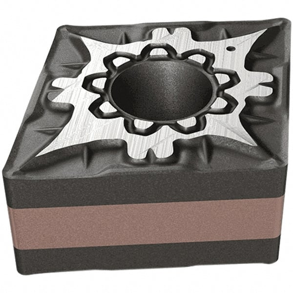 Iscar - CNMG432 F3M Grade IC806 Carbide Turning Insert - AlTiN Finish, 80° Diamond, 12.7mm Inscr Circle, 4.76mm Thick, 0.8mm Corner Radius - Exact Tooling