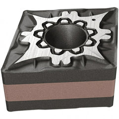 Iscar - CNMG432 F3M Grade IC806 Carbide Turning Insert - AlTiN Finish, 80° Diamond, 12.7mm Inscr Circle, 4.76mm Thick, 0.8mm Corner Radius - Exact Tooling