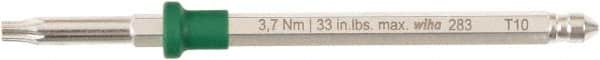 Wiha - 4mm Drive T25 Torx Screwdriver Bit - 75mm OAL - Exact Tooling