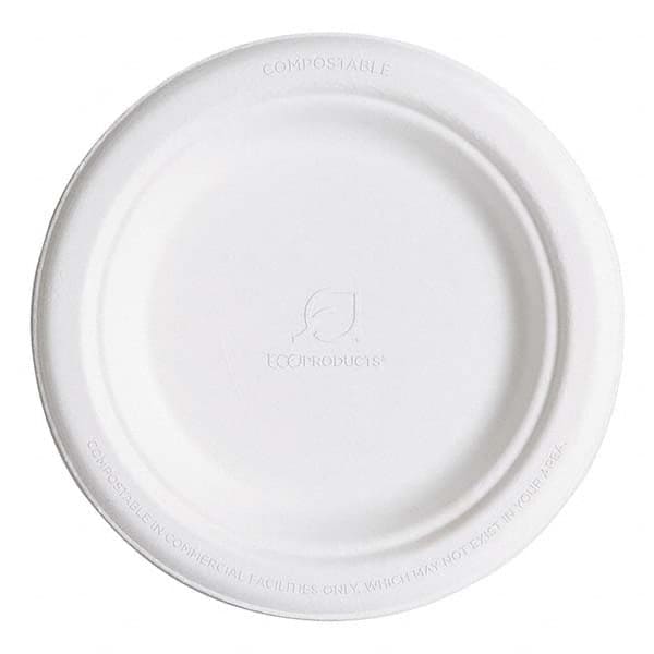 ECO PRODUCTS - Renewable & Compostable Sugarcane Plates, 6", 1000/Carton - Exact Tooling