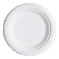 ECO PRODUCTS - Renewable & Compostable Sugarcane Plates, 6", 1000/Carton - Exact Tooling