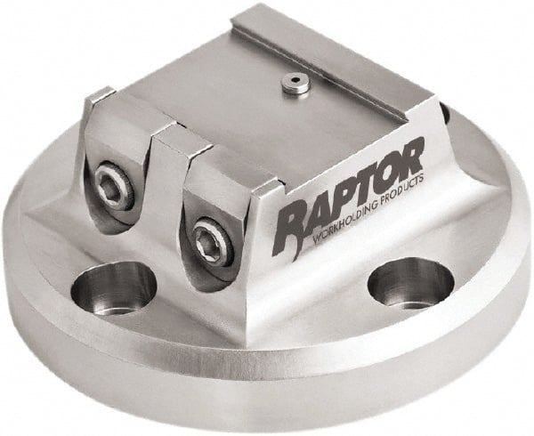 Raptor Workholding - 1-1/2" Jaw Width, 2" High Dovetail Vise - For Use with 4 & 5 Axis Workholding Systems - Exact Tooling