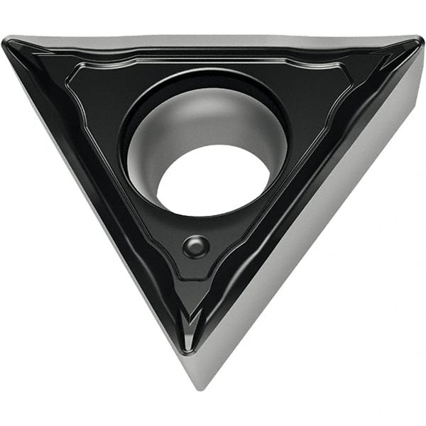 Walter - TCMT FM4 Grade WSM10S Turning Insert - TiAlN+Al2O3+(Al) Finish, 60° Triangle, 9.53mm Inscr Circle, 3.97mm Thick, 0.8mm Corner Radius - Exact Tooling