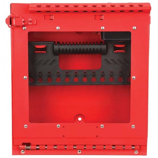 Master Lock - Group Lockout Boxes Portable or Wall Mount: Wall Mount Maximum Number of Padlocks: 12 - Exact Tooling