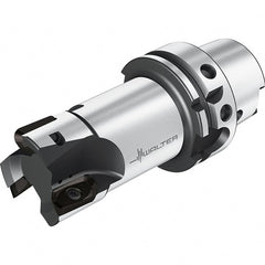 Walter - 50mm Cut Diam, 15mm Max Depth of Cut, 80mm Shank Diam, 141.9mm OAL, Indexable Square Shoulder End Mill - HSK80A Taper Shank, 0° Lead Angle, Through Coolant, Series M2131-H - Exact Tooling