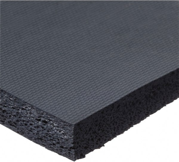 Value Collection - 3/16" Thick x 2" Wide x 10' Long Blue Closed Cell Silicone Foam Rubber Roll - Stock Length, Plain Back, -100°F to 500°F - Exact Tooling