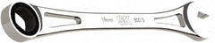 SK - 19mm 6 Point Combination Wrench - 12" OAL, Steel, Full Polish Finish - Exact Tooling
