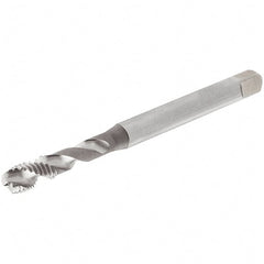 Iscar - #4-40 UNC 3 Flute 2B Modified Bottoming Spiral Flute Tap - Cobalt, Uncoated, 56mm OAL, Right Hand Flute, Right Hand Thread, Series TPS UNC - Exact Tooling