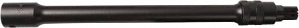 SK - 1/2" Drive Impact Locking Socket Extension - 10" OAL, Black Finish - Exact Tooling