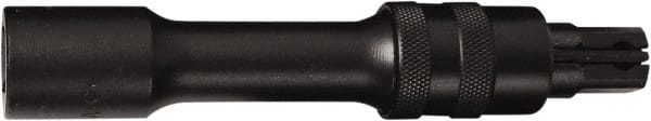 SK - 3/8" Drive Impact Locking Socket Extension - 6" OAL, Black Finish - Exact Tooling