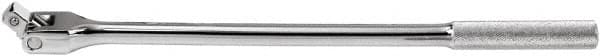 SK - 1/2" Drive Socket Knurled Handle - 30-5/8" OAL, Full Polish Chrome Finish - Exact Tooling