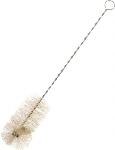 O-Cedar - 1-1/2" Diam Nylon Bottle Brush - 15" OAL, 5" Head Length, Steel Handle - Exact Tooling