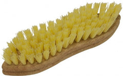 O-Cedar - 1" Bristle Length, Polypropylene Scrub Brush - 9" Long x 2-1/2" Wide Head, 9" OAL, Beige, Foam Block - Exact Tooling
