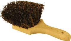 O-Cedar - 2" Bristle Length, Palmyra Utility Scrub Brush - 9" Long x 3" Wide Head, 9" OAL, Black, Wood Block - Exact Tooling