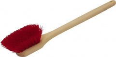 O-Cedar - 2" Bristle Length, Polypropylene Utility Scrub Brush - 20" Long x 3" Wide Head, 20" OAL, Red, Plastic Block - Exact Tooling