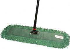 O-Cedar - 60" Long x 24" Wide Cotton & Metal Dust Mop Kit - White, Green & Black, Snap-On - Exact Tooling