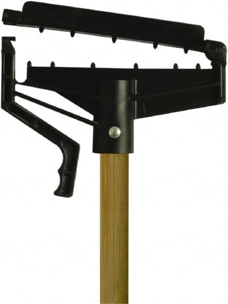 O-Cedar - 60" Standard Wood Quick Connect Mop Handle - 1" Handle Diam, 1 to 5" Wet Mop Head Band, Use with Wet Mops - Exact Tooling