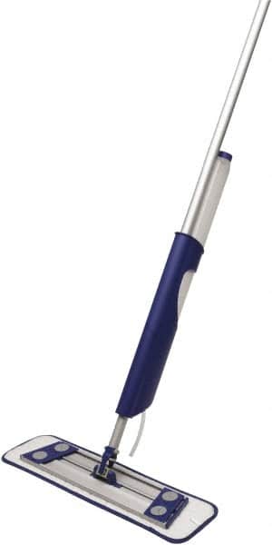 O-Cedar - White & Blue Microfiber Pad Kit - 16" Long x 5" Wide Head, Microfiber Head - Exact Tooling