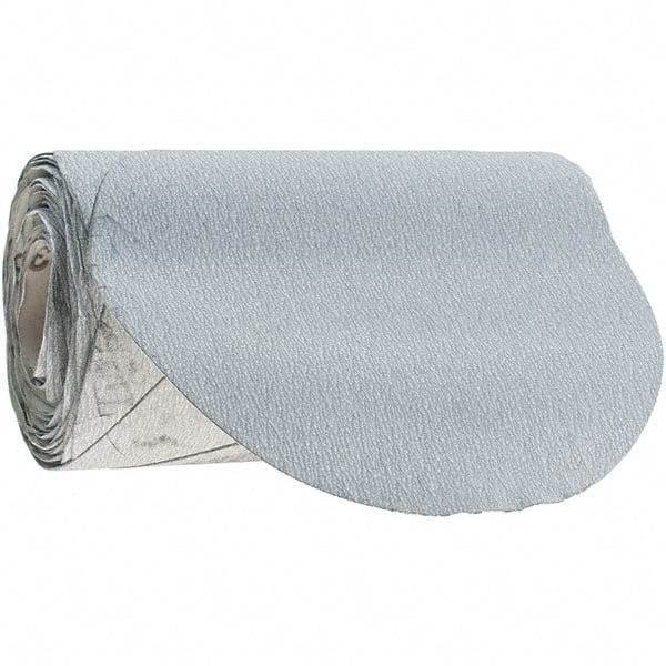 Tru-Maxx - 6" Diam, 320 Grit Silicon Carbide Adhesive PSA Disc - Extra Fine Grade, White, C Weighted Backing, Flexible, 3,000 Max RPM - Exact Tooling