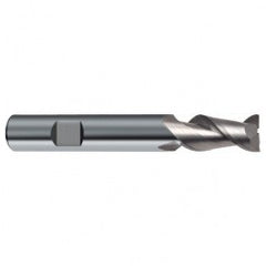 10mm Dia. - 72mm OAL - 45° Helix Bright Carbide End Mill - 2 FL - Exact Tooling
