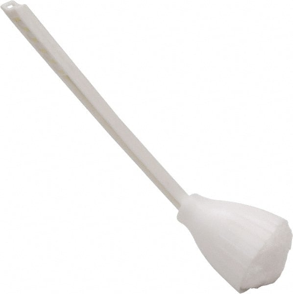 O-Cedar - 13" OAL Toilet Bowl Swab - Acrylon Bristles, Plastic Handle, White - Exact Tooling