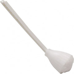 O-Cedar - 13" OAL Toilet Bowl Swab - Acrylon Bristles, Plastic Handle, White - Exact Tooling