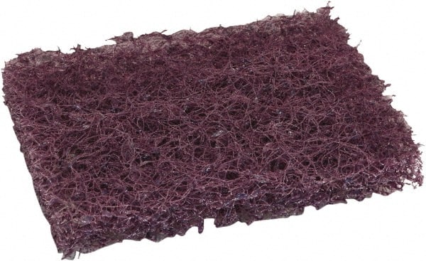 O-Cedar - 6" Long x 3-1/2" Wide x 7/8" Thick Scouring Pad - Heavy-Duty, Purple - Exact Tooling