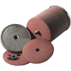 Sait - 7" Diam 7/8" Hole 120 Grit Fiber Disc - Aluminum Oxide, 7,000 Max RPM - Exact Tooling