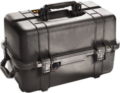 Pelican Products, Inc. - 12-47/64" Wide x 12-3/4" High, Clamshell Hard Case - Black, Polypropylene - Exact Tooling