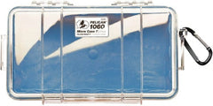 Pelican Products, Inc. - 5-9/16" Wide x 2-5/8" High, Clamshell Hard Case - Clear/Blue, Polycarbonate - Exact Tooling