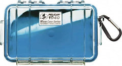 Pelican Products, Inc. - 5-1/16" Wide x 2-1/8" High, Clamshell Hard Case - Clear/Blue, Polycarbonate - Exact Tooling
