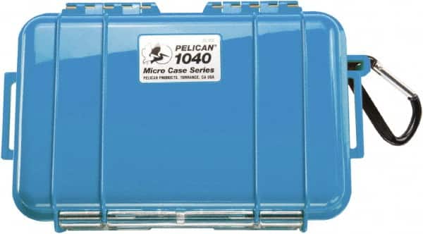 Pelican Products, Inc. - 5-1/16" Wide x 2-1/8" High, Clamshell Hard Case - Blue, Polycarbonate - Exact Tooling