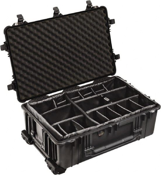 Pelican Products, Inc. - 24-7/32" Wide x 17-31/64" High, Shipping/Travel Case - Black, Polypropylene - Exact Tooling