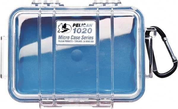 Pelican Products, Inc. - 4-3/4" Wide x 2-1/8" High, Clamshell Hard Case - Clear/Blue, Polycarbonate - Exact Tooling