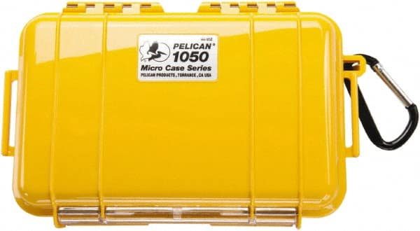 Pelican Products, Inc. - 5-1/16" Wide x 3-1/8" High, Clamshell Hard Case - Yellow, Polycarbonate - Exact Tooling