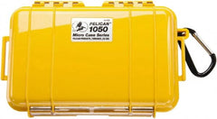 Pelican Products, Inc. - 5-1/16" Wide x 3-1/8" High, Clamshell Hard Case - Yellow, Polycarbonate - Exact Tooling